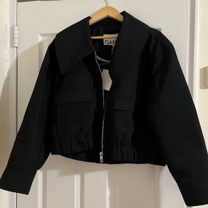 GANNI Wide Collar Jacket